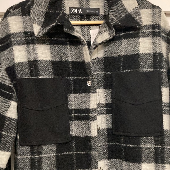 Zara long plaid overshirt - Picture 5 of 5